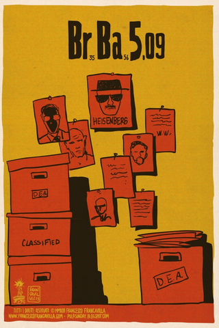 Illustration for article titled Breaking Bad's episodes as stark, minimalist posters